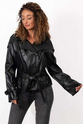 Women's leather jacket Elana Short